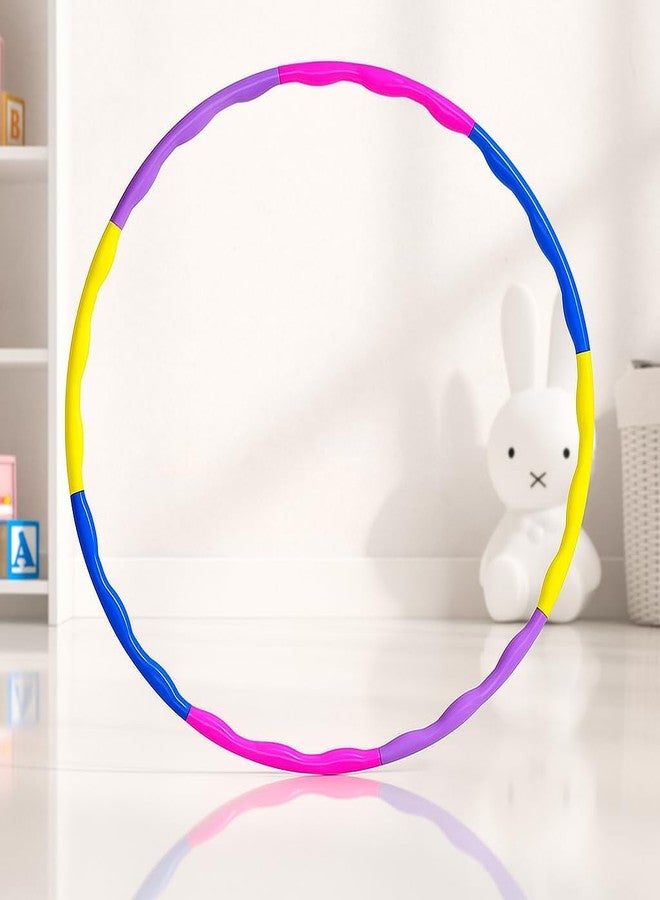 Storio Adjustable Hula Hoop for Kids & Adults | 8-Piece Interlocking Fitness Ring for Exercise & Fun | Hula Hoop Toy for Boys, Girls & Women Workout Use | Multicolor Weighted Hoop - Image 1